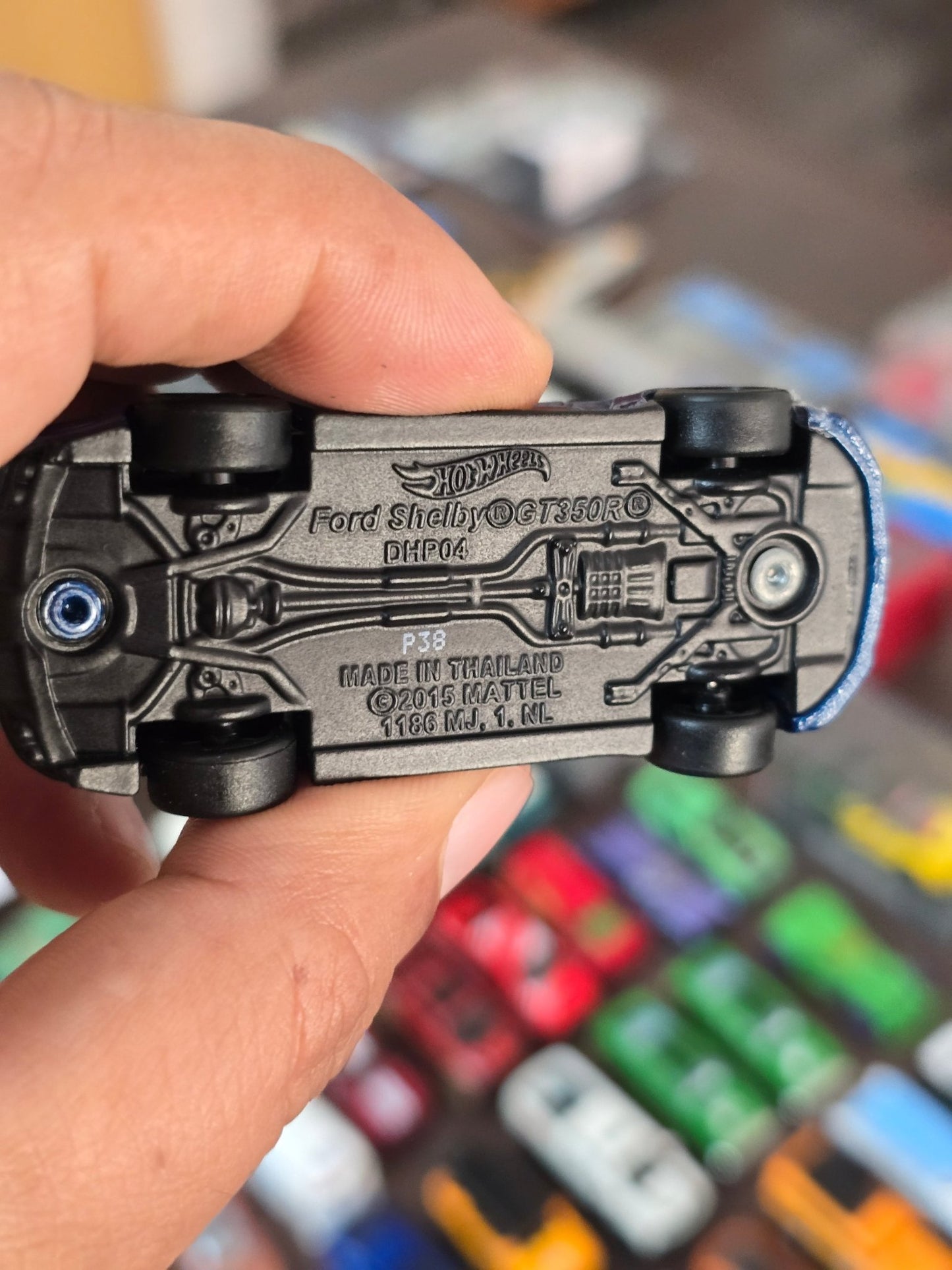 Premium Hot Wheels Custom Ford Mustang - Blue (Uncarded - New) - Kinder Logs