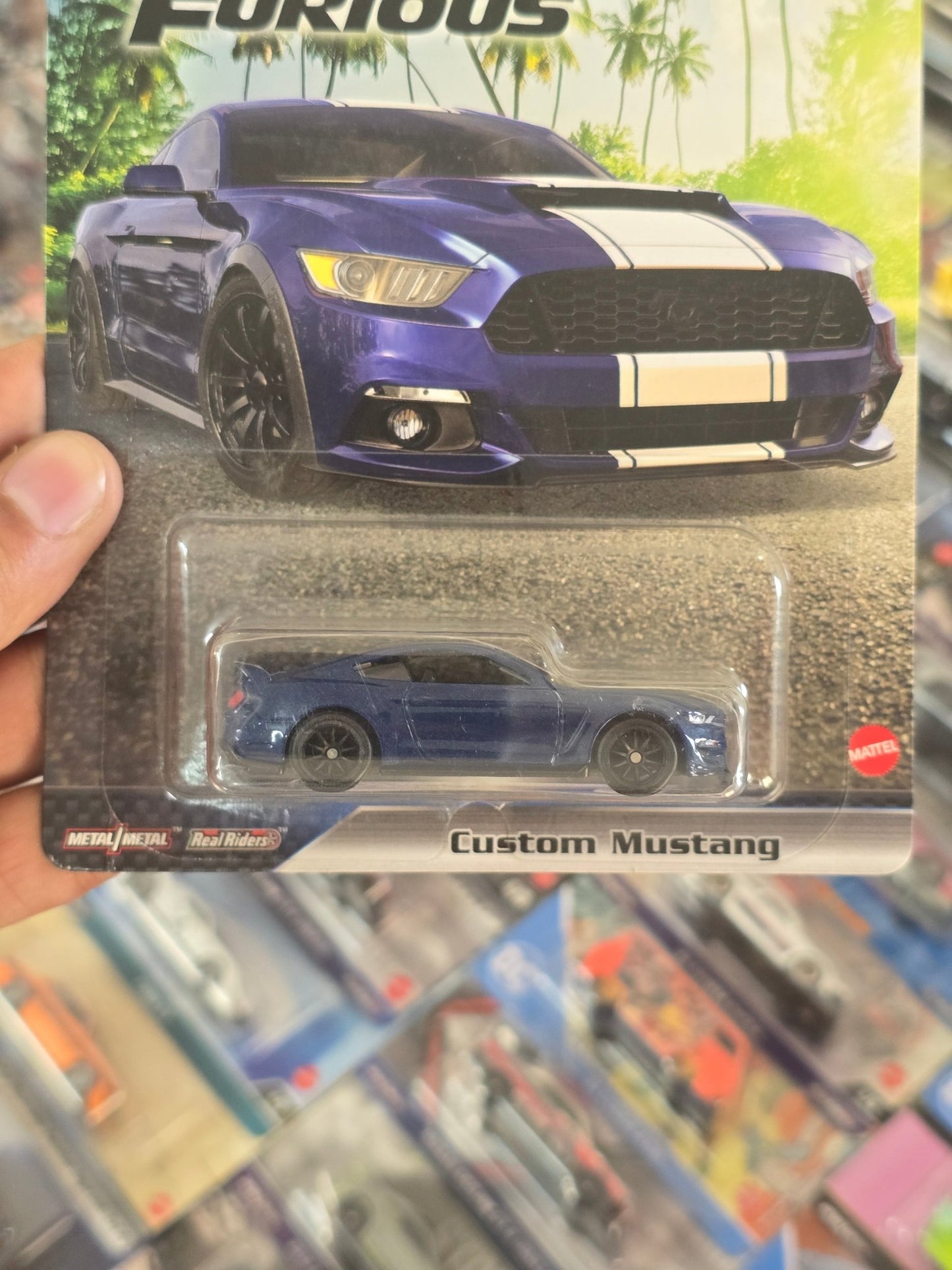 Premium Hot Wheels Custom Ford Mustang - Fast And Furious (Imported) - Kinder Logs