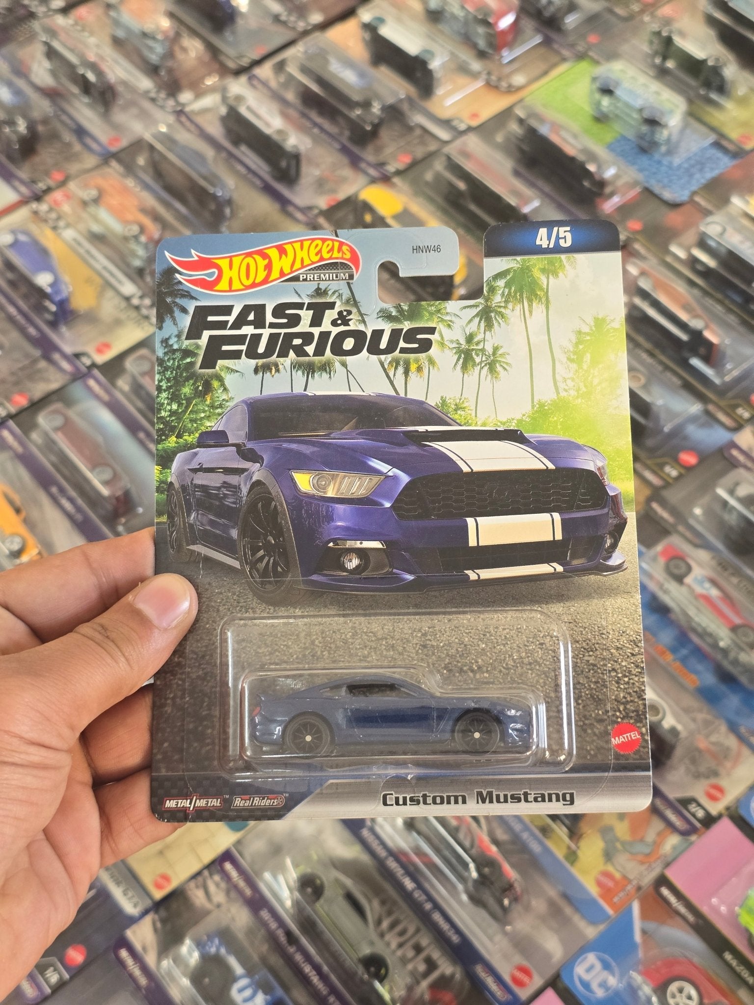 Premium Hot Wheels Custom Ford Mustang - Fast And Furious (Imported) - Kinder Logs