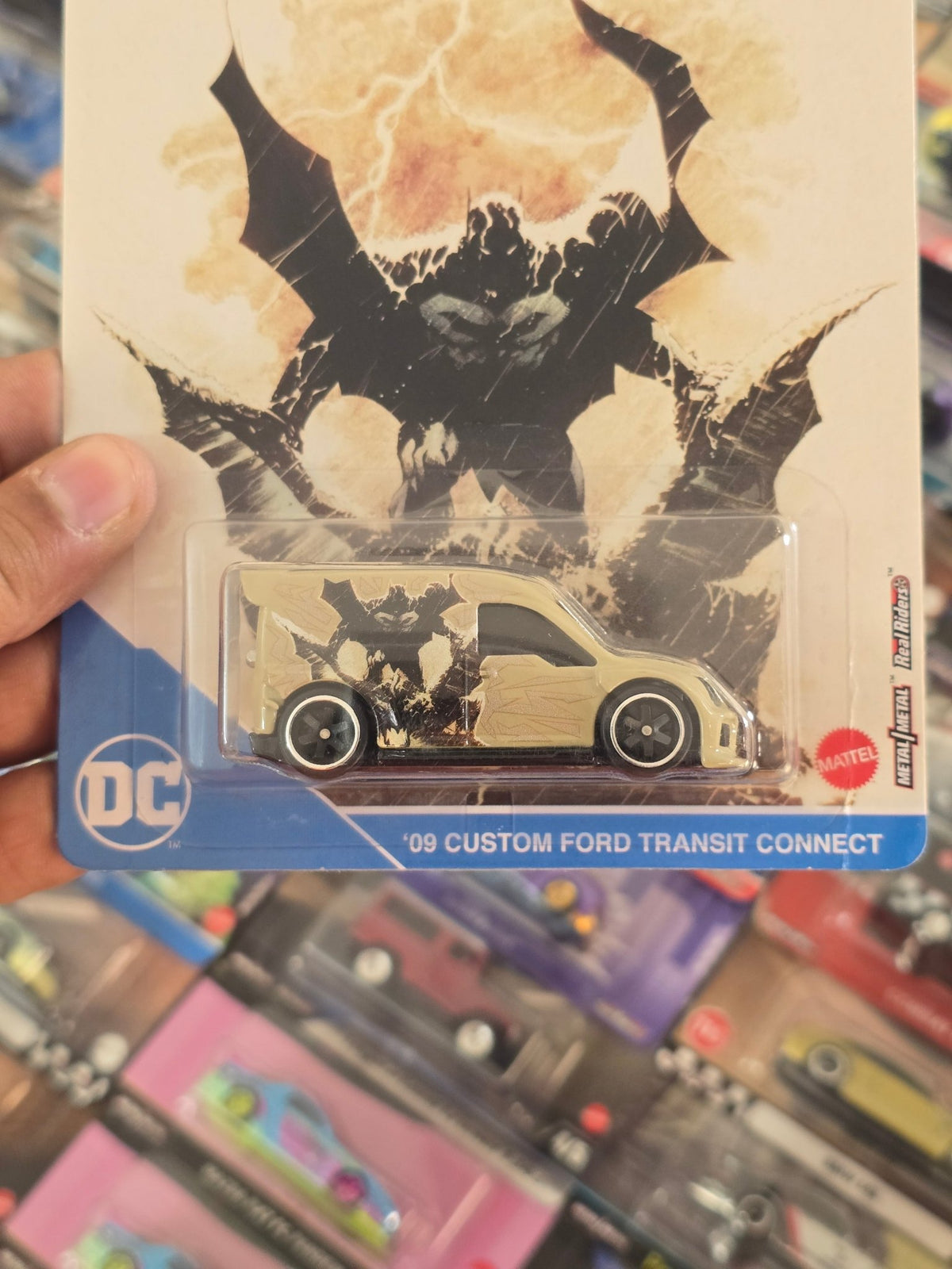 Premium Hot Wheels DC 2009 Custom Ford Transit Connect (Imported) - Kinder Logs