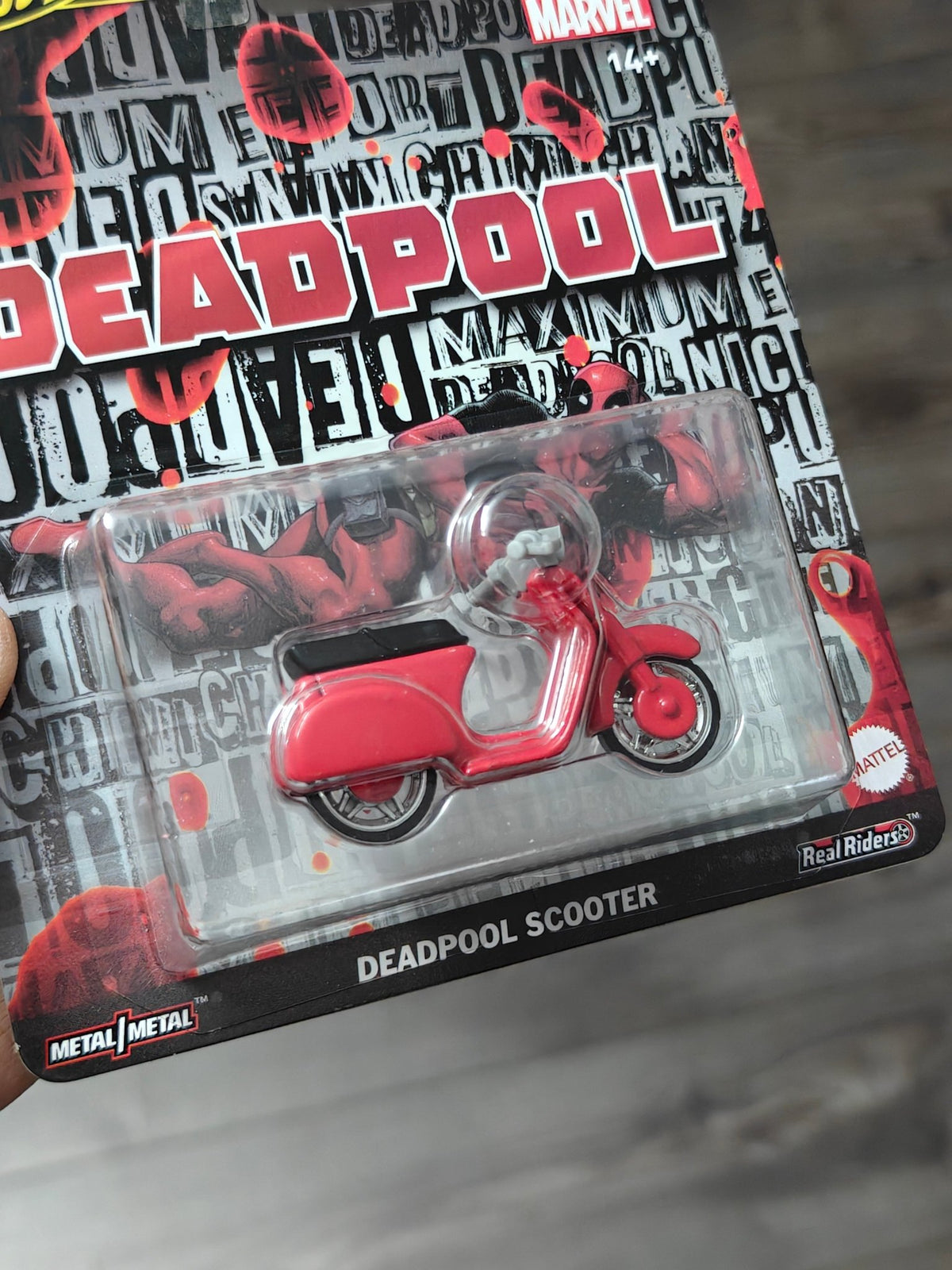 Premium Hot Wheels Deadpool Scooter (Imported) - Kinder Logs
