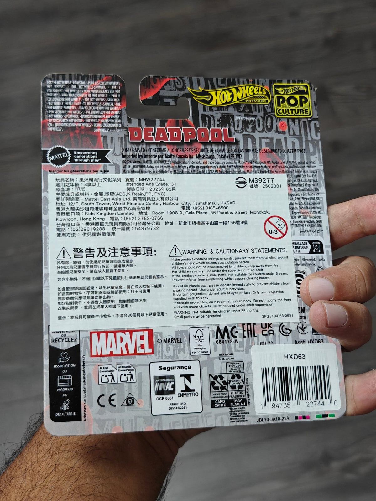 Premium Hot Wheels Deadpool Scooter (Imported) - Kinder Logs