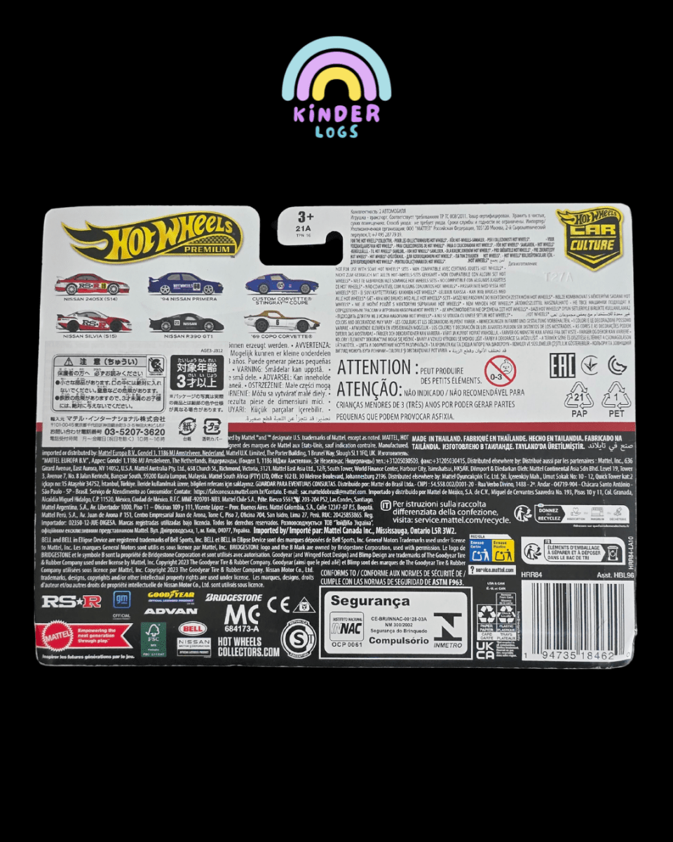 Premium Hot Wheels Duo Pack - Nissan 240SX (S14), Nissan Silvia (S15) - Kinder Logs