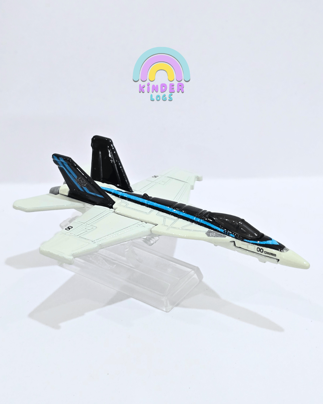 Premium Hot Wheels F/A - 18E Super Hornet Fighter Jet (Uncarded) - Kinder Logs