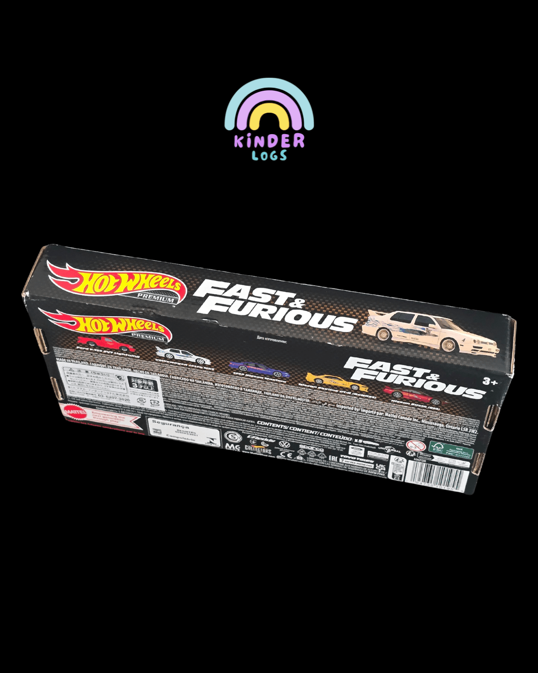Premium Hot Wheels Fast & Furious 5 Cars Pack (Imported) - Kinder Logs