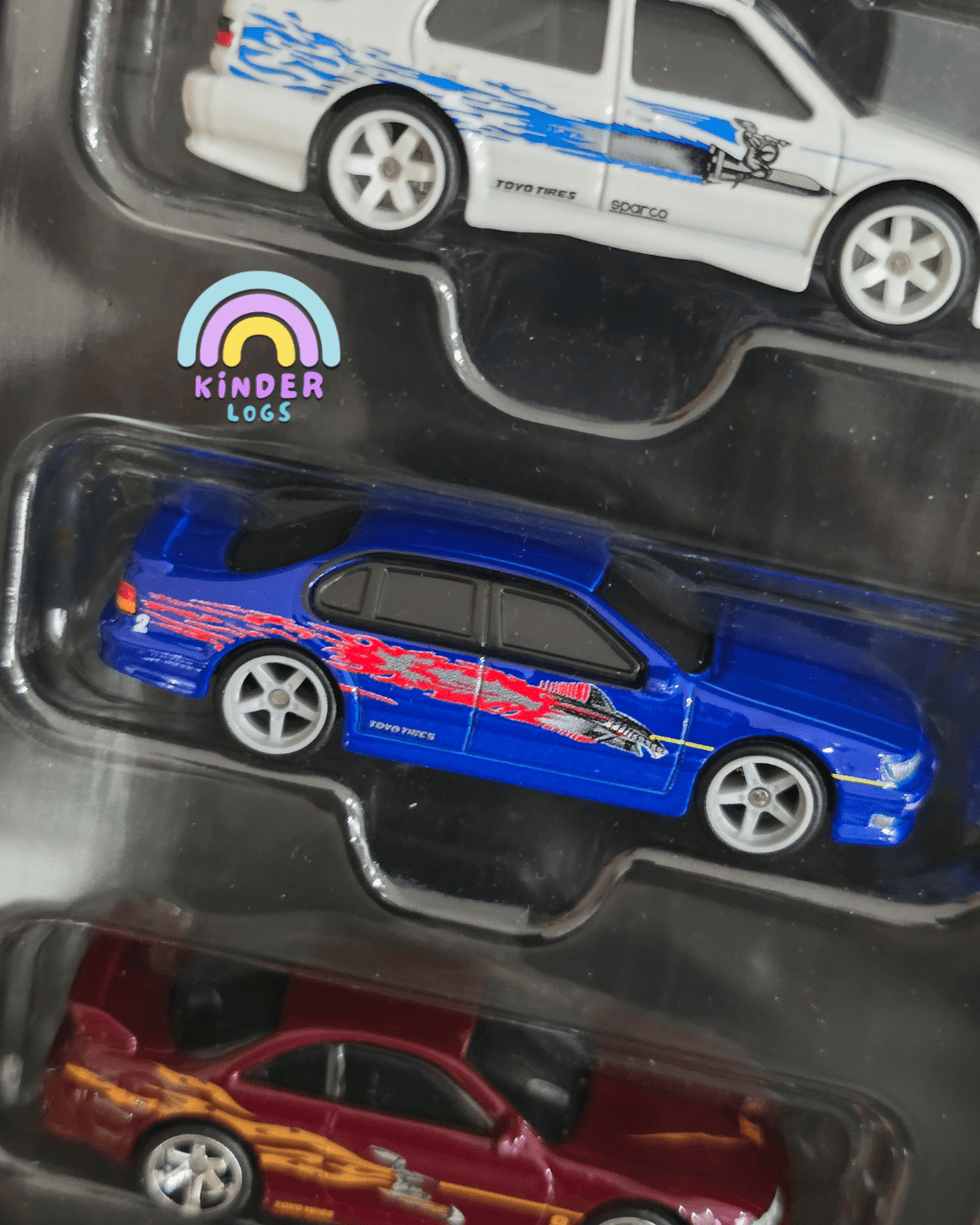 Premium Hot Wheels Fast & Furious 5 Cars Pack (Imported) - Kinder Logs