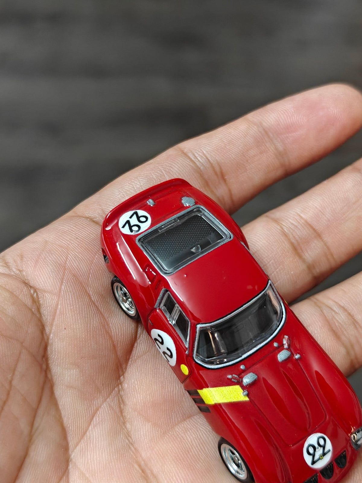 Premium Hot Wheels Ferrari 250 GTO - Red (Uncarded - New) - Kinder Logs