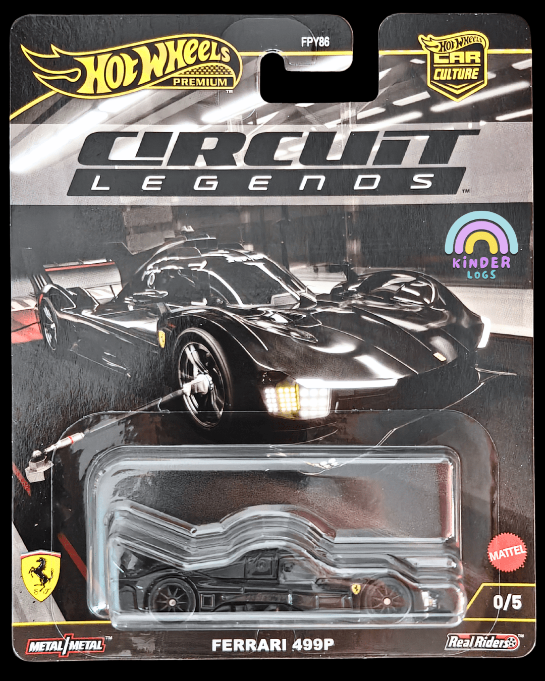 Hot Wheels Ferrari 499P Chase ホットウィール Premium Hot Wheels Ferrari 499P - CHASE 0/5 (Imported) - Kinder