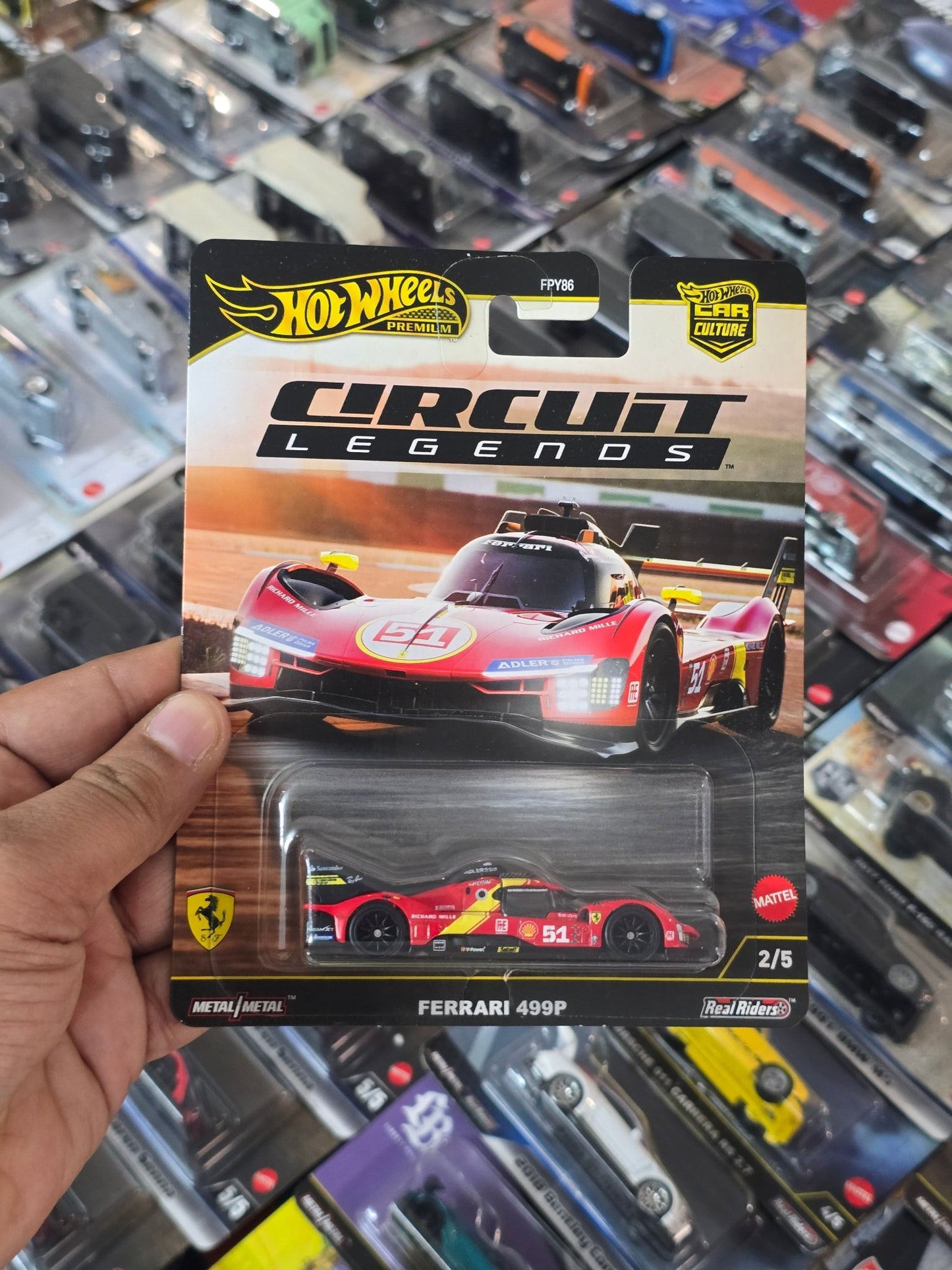 Premium Hot Wheels Ferrari 499P - Circuit Legends (Imported) - Kinder Logs