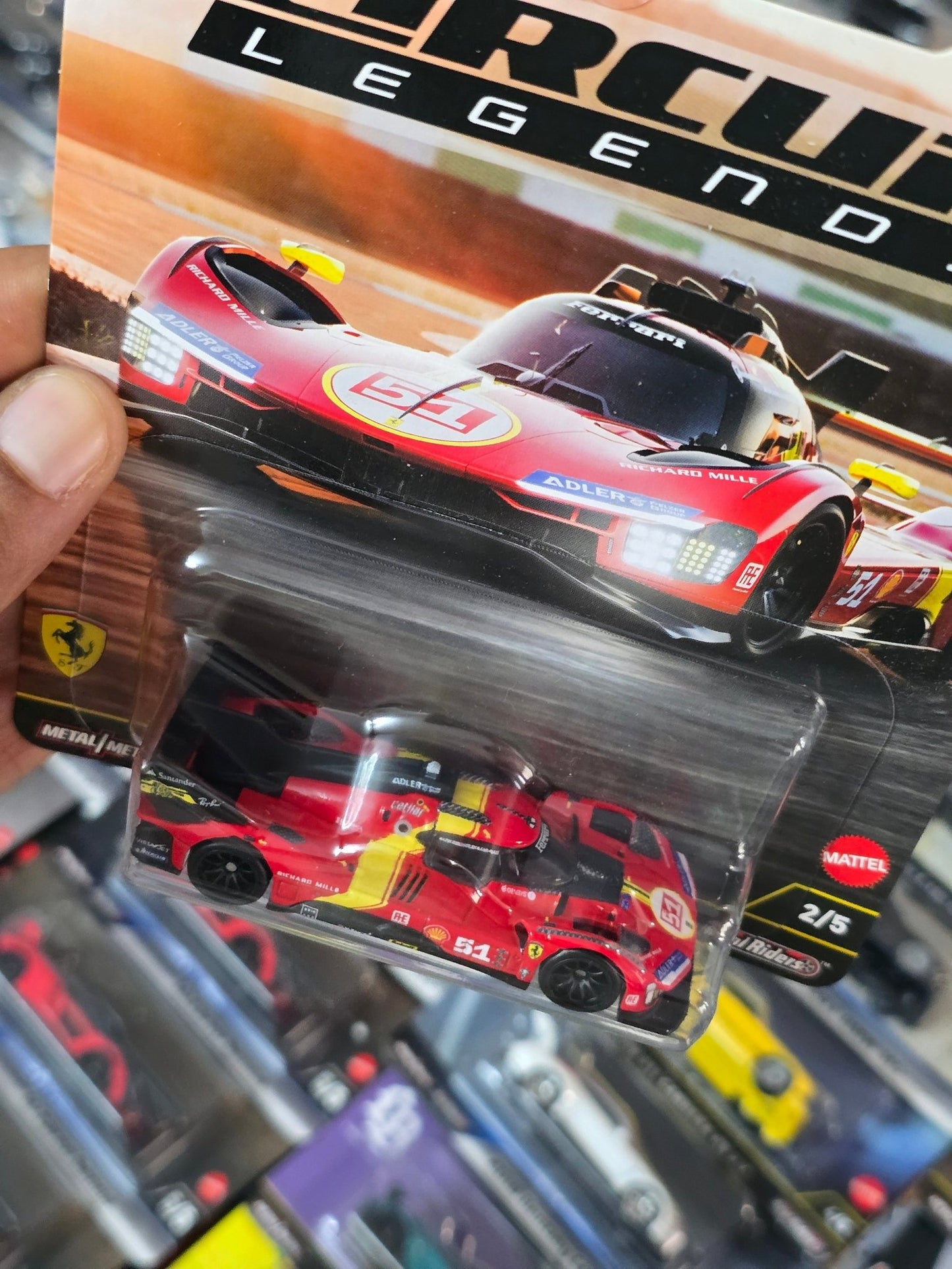Premium Hot Wheels Ferrari 499P - Circuit Legends (Imported) - Kinder Logs