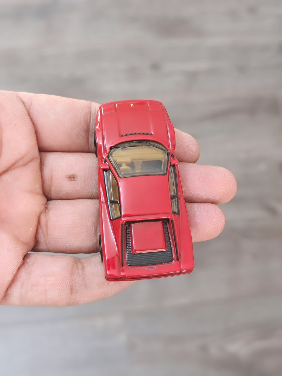 Premium Hot Wheels Ferrari Testarossa - Red (Uncarded - New) - Kinder Logs