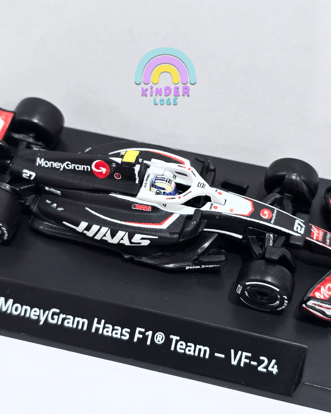 Premium Hot Wheels Formula 1 MoneyGram Haas F1 Team - VF - 24 (27) - Kinder Logs