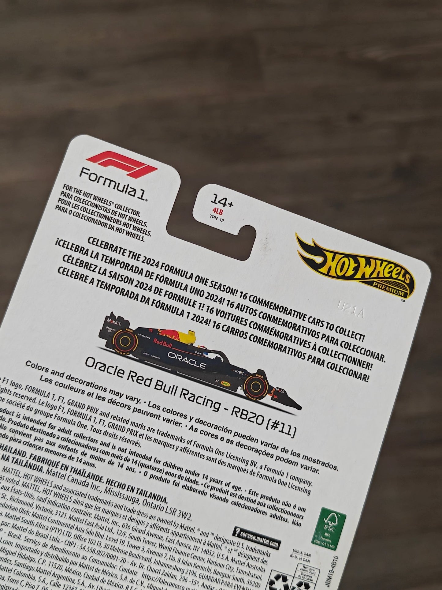 Premium Hot Wheels Formula 1 Oracle Red Bull Racing RB20 11 (Imported) - Kinder Logs