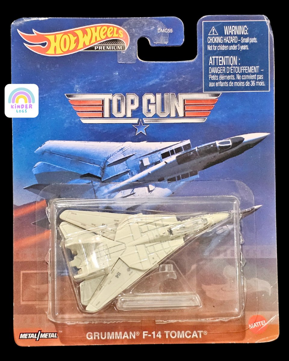Premium Hot Wheels Grumman F - 14 Tomcat (Top Gun) - Kinder Logs