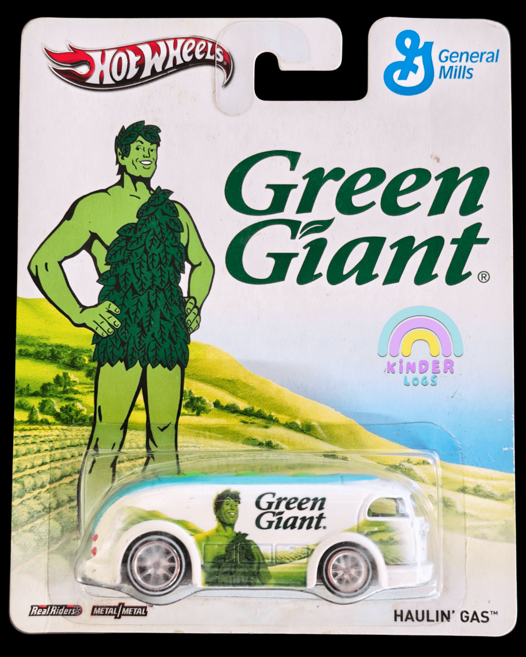 Premium Hot Wheels Haulin' Gas - Green Giant - General Mills (Imported) - Kinder Logs