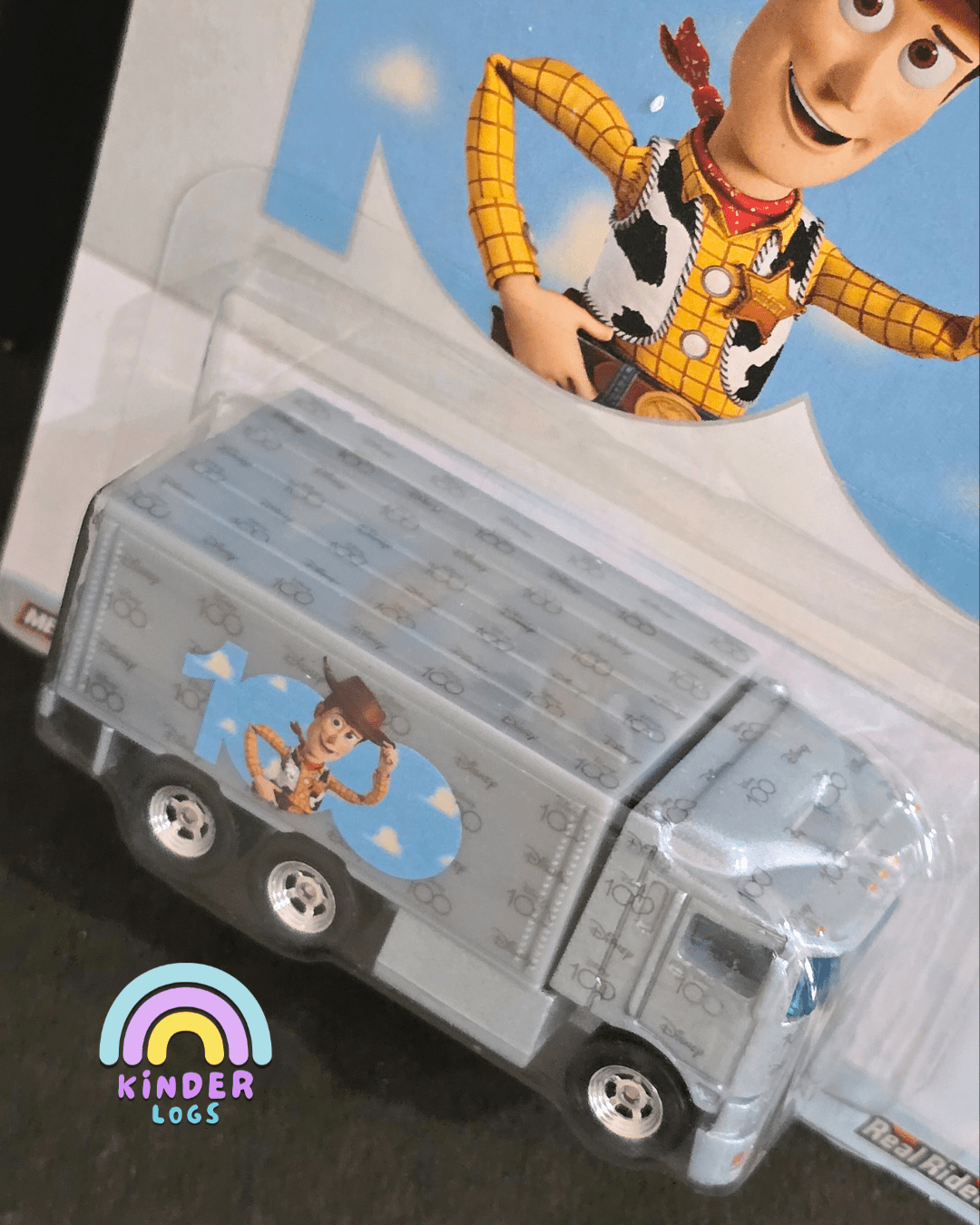 Premium Hot Wheels Hiway Hauler - Disney 100 Edition (Toy Story) - Kinder Logs