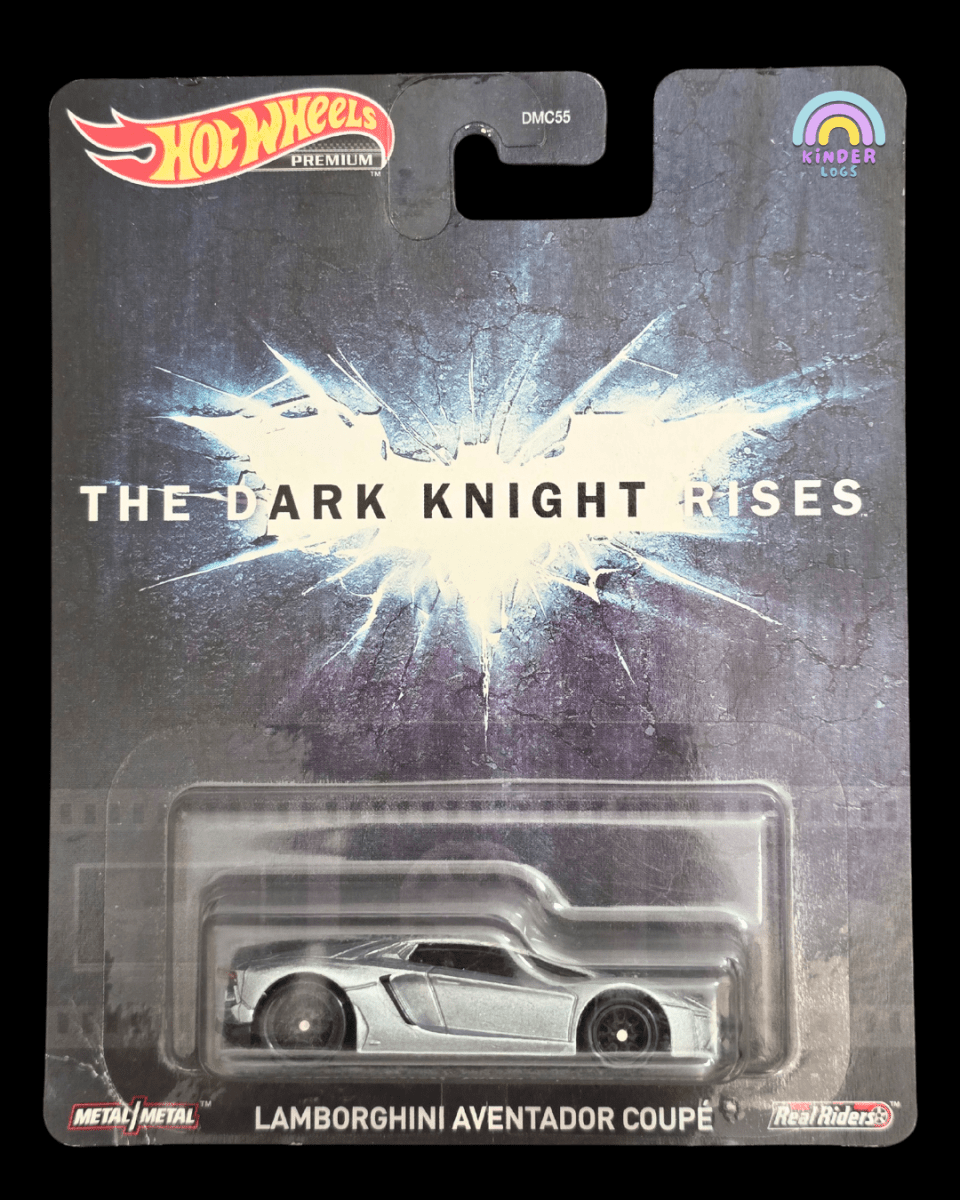Premium Hot Wheels Lamborghini Aventador - Batman The Dark Knight Rises - Kinder Logs