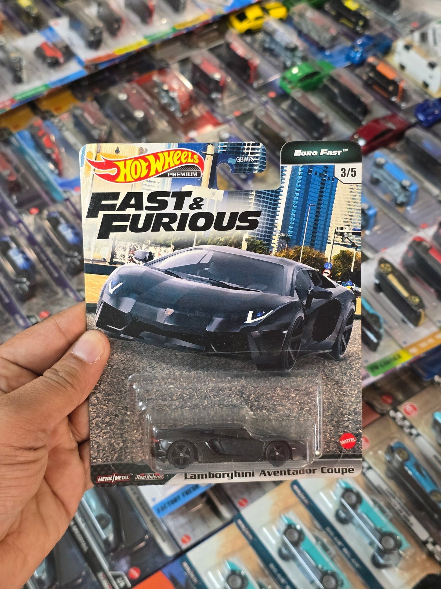 Premium Hot Wheels Lamborghini Aventador Coupe - Fast & Furious (Imported) - Kinder Logs