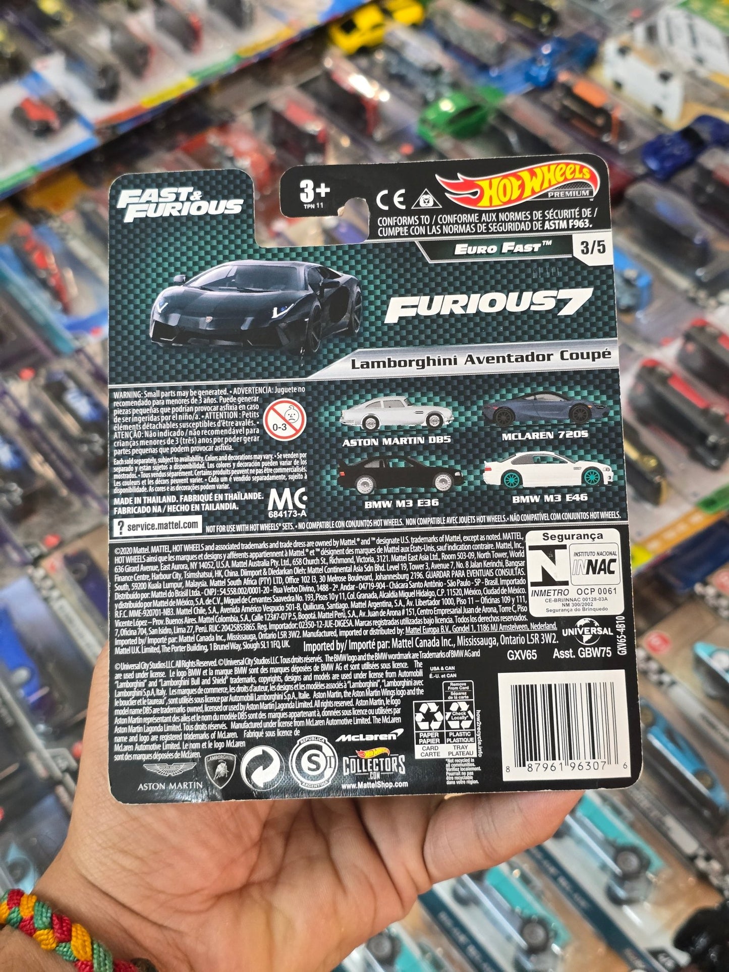 Premium Hot Wheels Lamborghini Aventador Coupe - Fast & Furious (Imported) - Kinder Logs