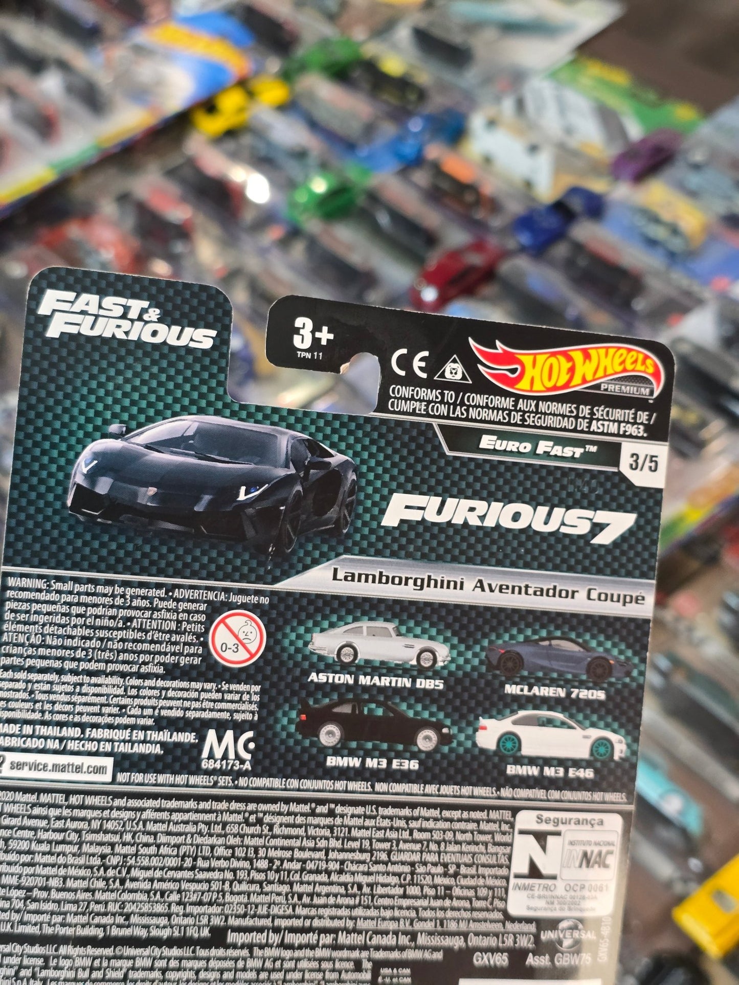 Premium Hot Wheels Lamborghini Aventador Coupe - Fast & Furious (Imported) - Kinder Logs