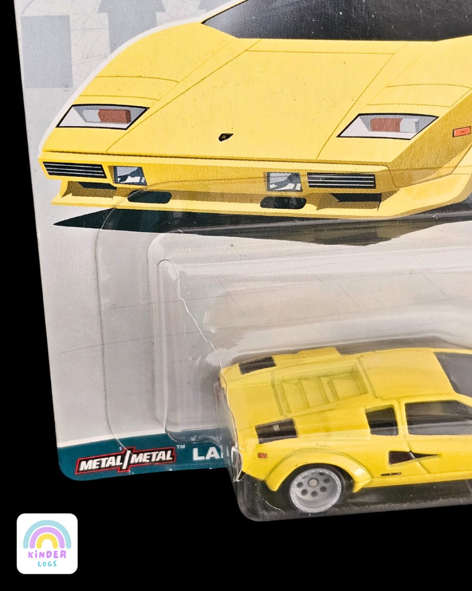 Premium Hot Wheels Lamborghini Countach LP 5000 QV (Blister Cracked) - Kinder Logs
