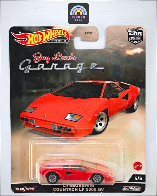 Premium Hot Wheels Lamborghini Countach LP 5000 QV (Jay Leno's Garage) - Kinder Logs
