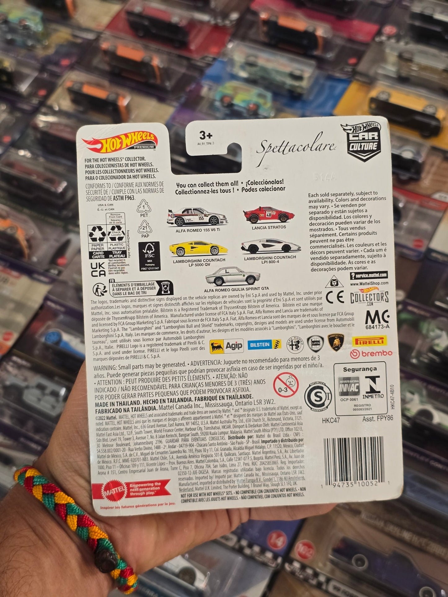 Premium Hot Wheels Lamborghini Countach LP 5000 QV Spettacolare - Kinder Logs