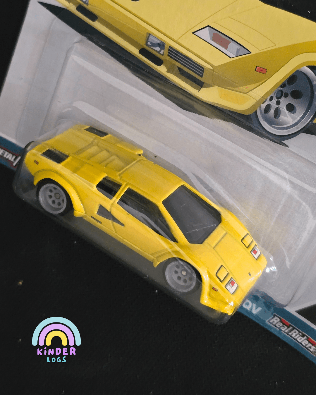 Premium Hot Wheels Lamborghini Countach LP 5000 QV Spettacolare - Kinder Logs