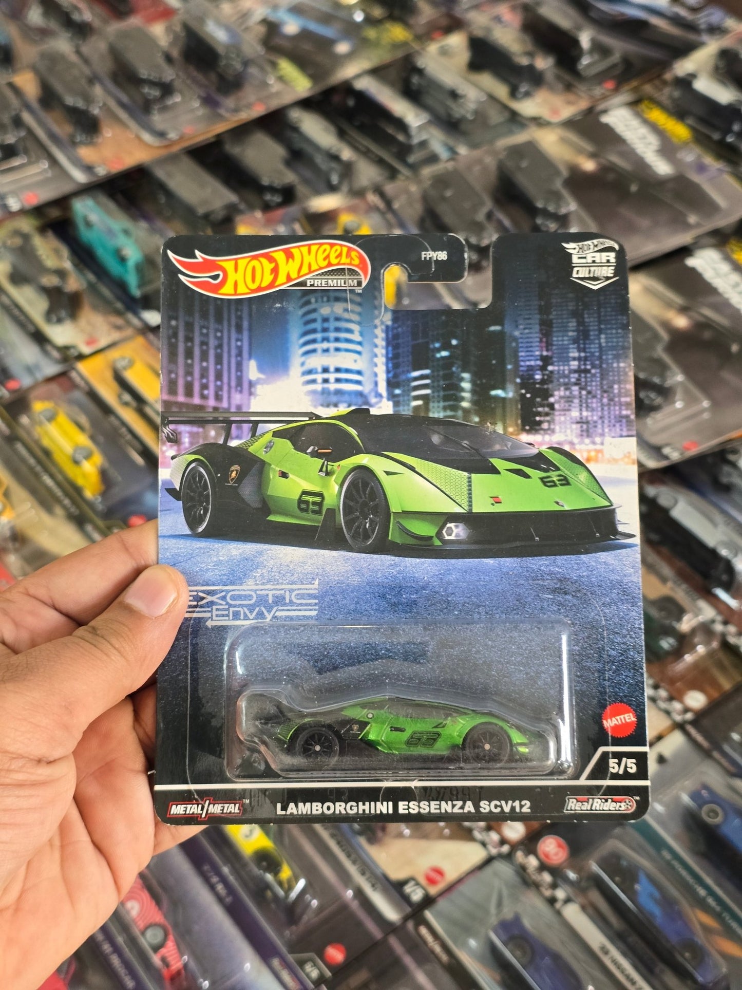 Premium Hot Wheels Lamborghini Essenza SCV12 (Exotic Envy) - Kinder Logs