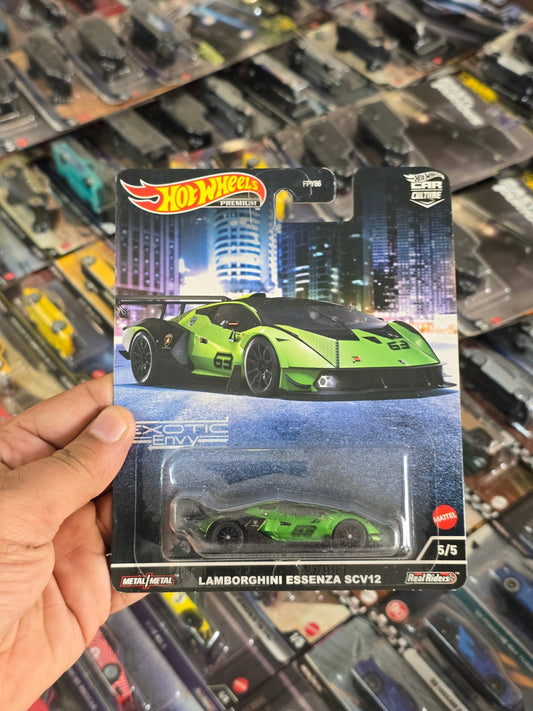 Premium Hot Wheels Lamborghini Essenza SCV12 (Exotic Envy) - Kinder Logs