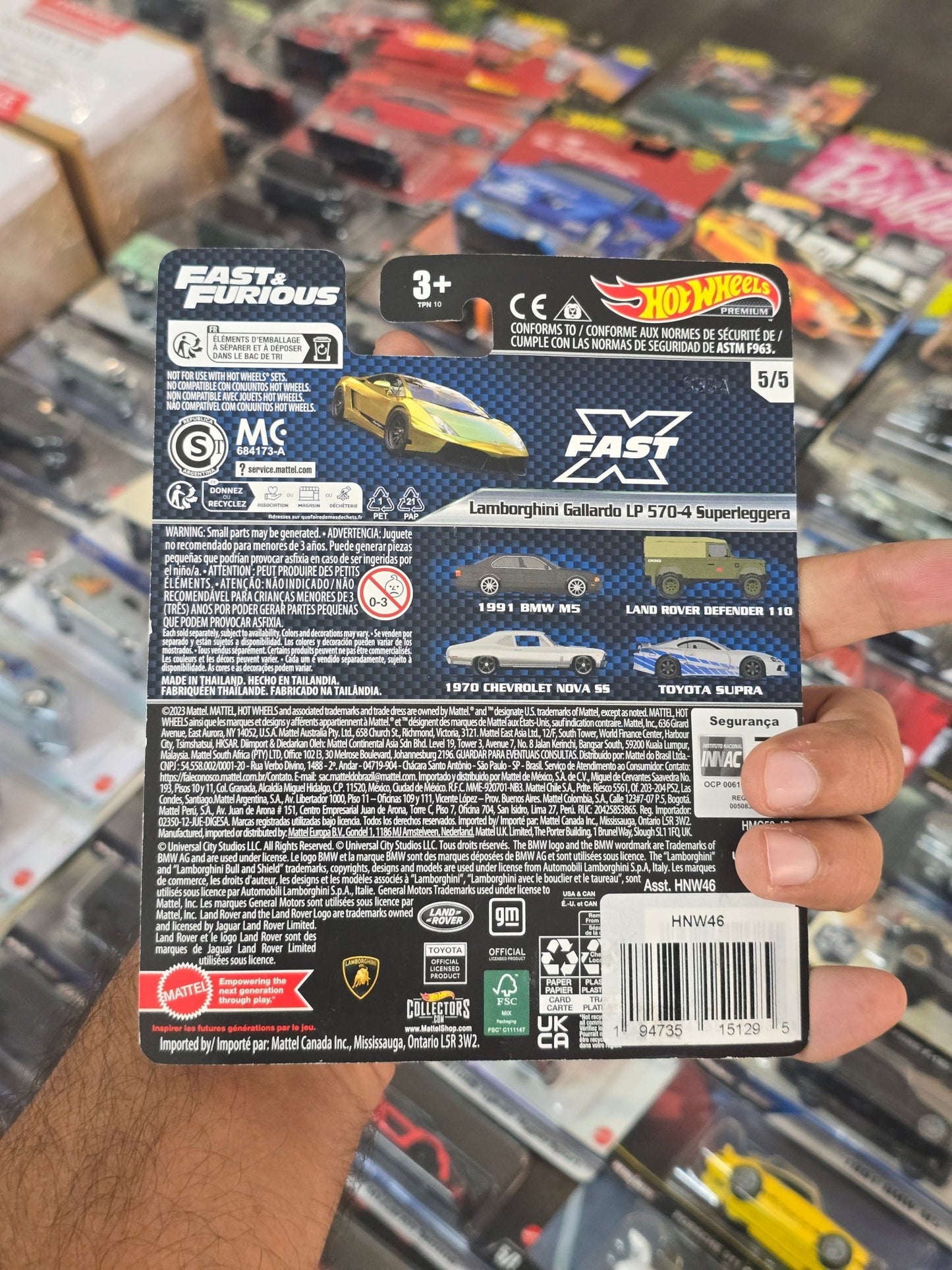 Premium Hot Wheels Lamborghini Gallardo LP 570 - 4 Superleggera (Fast And Furious) - Kinder Logs