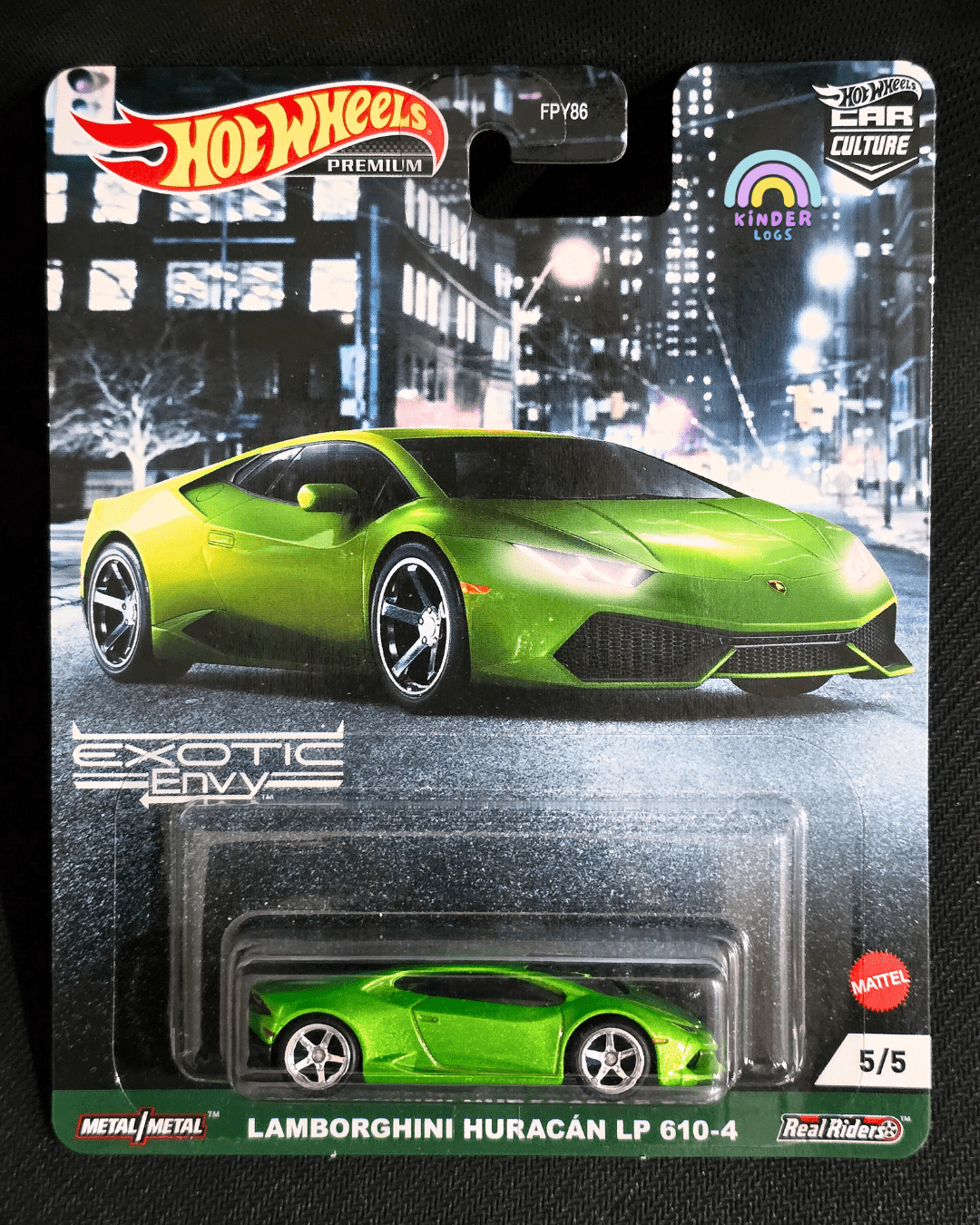 Premium Hot Wheels Lamborghini Huracan LP 610 - 4 (Imported) - Kinder Logs