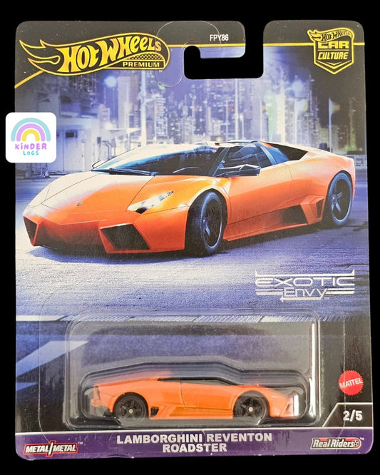Premium Hot Wheels Lamborghini Reventon Roadster - Exotic Envy - Kinder Logs