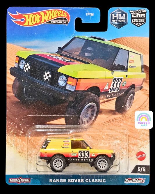 Premium Hot Wheels Land Rover Range Rover Classic - Kinder Logs