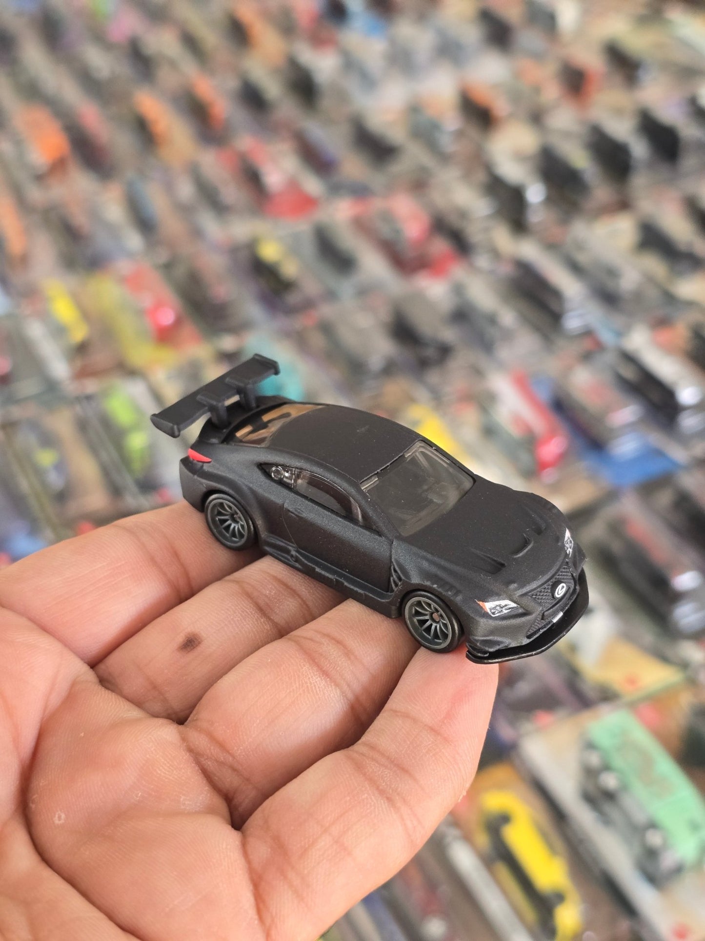 Premium Hot Wheels Lexus RC F GT3 - Matte Black (Uncarded) - Kinder Logs
