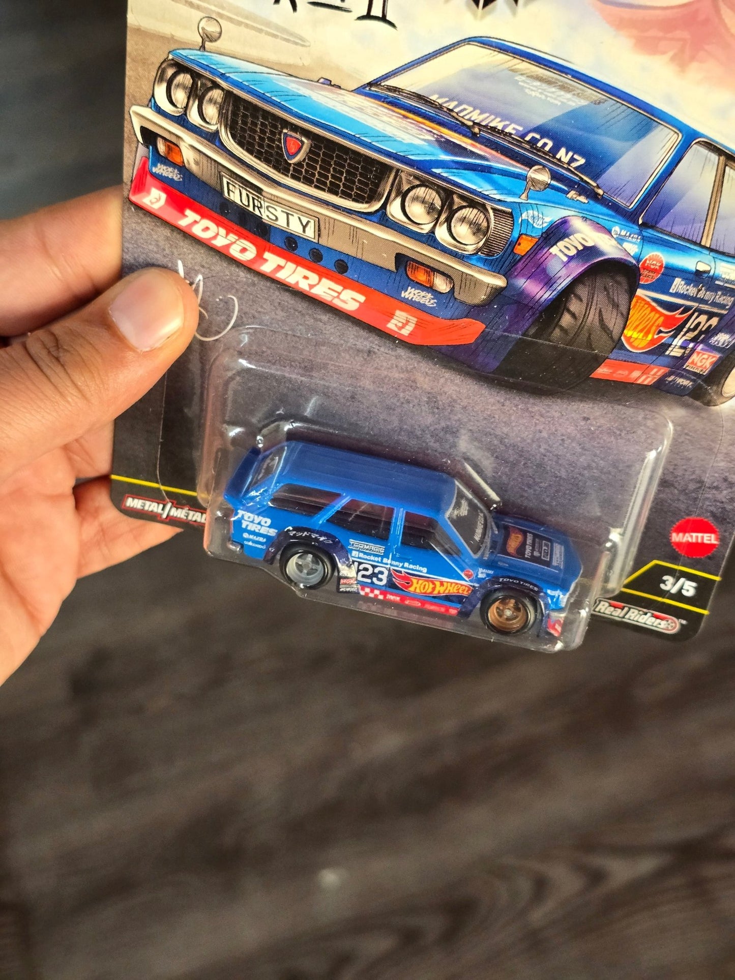Premium Hot Wheels Mad Mike Mazda RX - 3 Wagon - Ronin Run II (Imported) - Kinder Logs