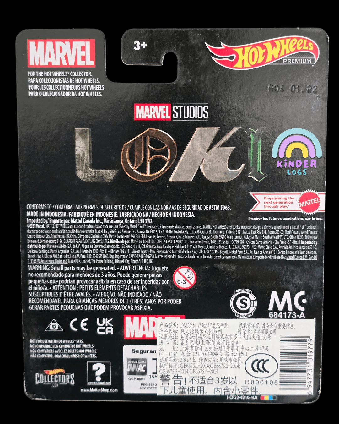 Premium Hot Wheels Marvel Studios 'Loki' Thanoscopter Helicopter - Kinder Logs