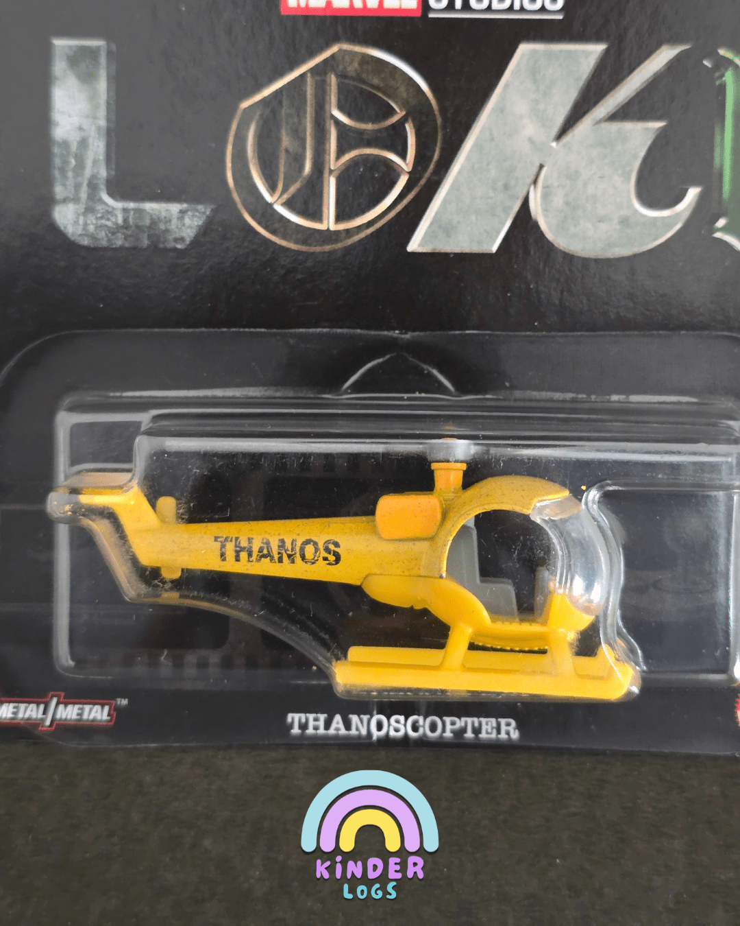 Premium Hot Wheels Marvel Studios 'Loki' Thanoscopter Helicopter - Kinder Logs