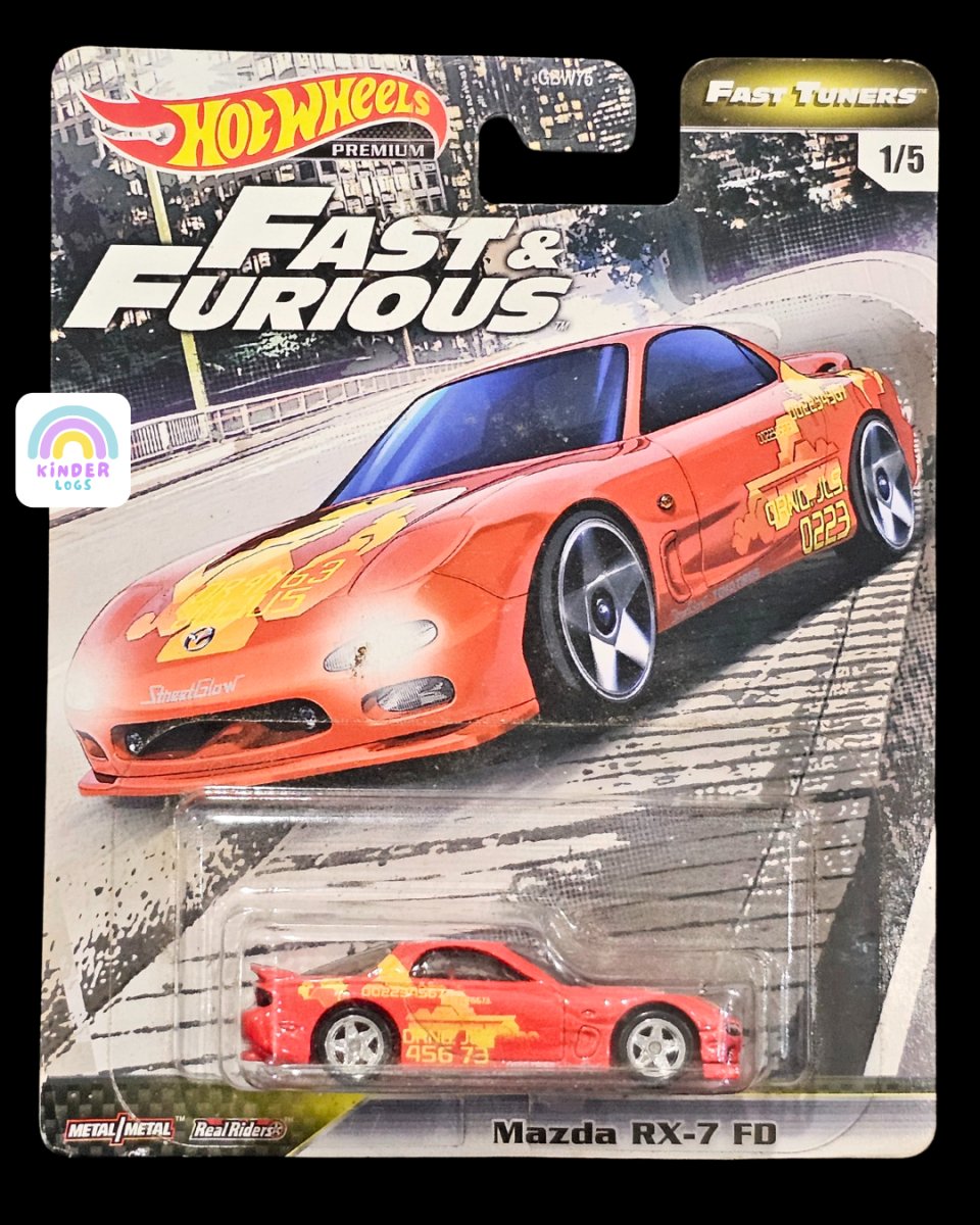 Premium Hot Wheels Mazda RX - 7 FD - Fast & Furious - Kinder Logs
