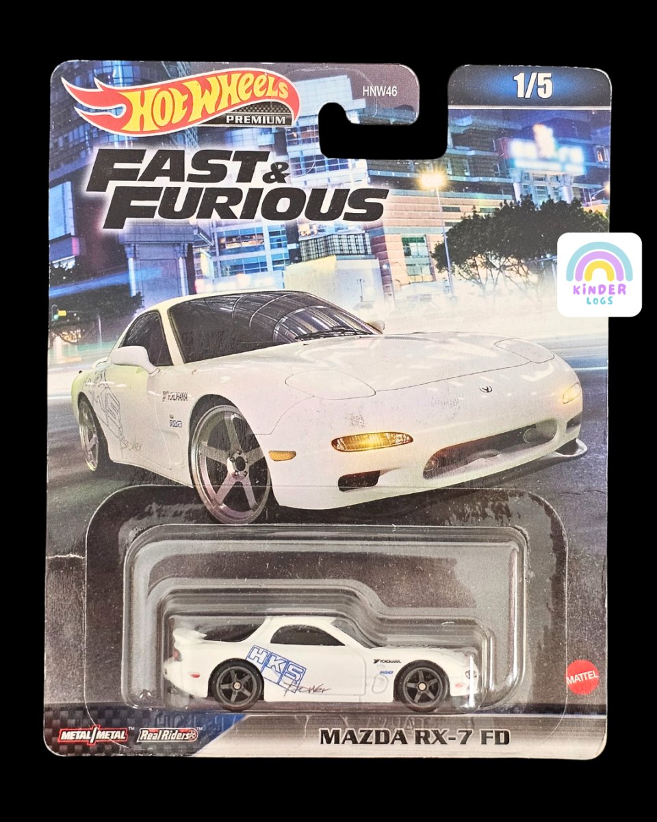 Premium Hot Wheels Mazda RX - 7 FD HKS Power - Fast & Furious - Kinder Logs