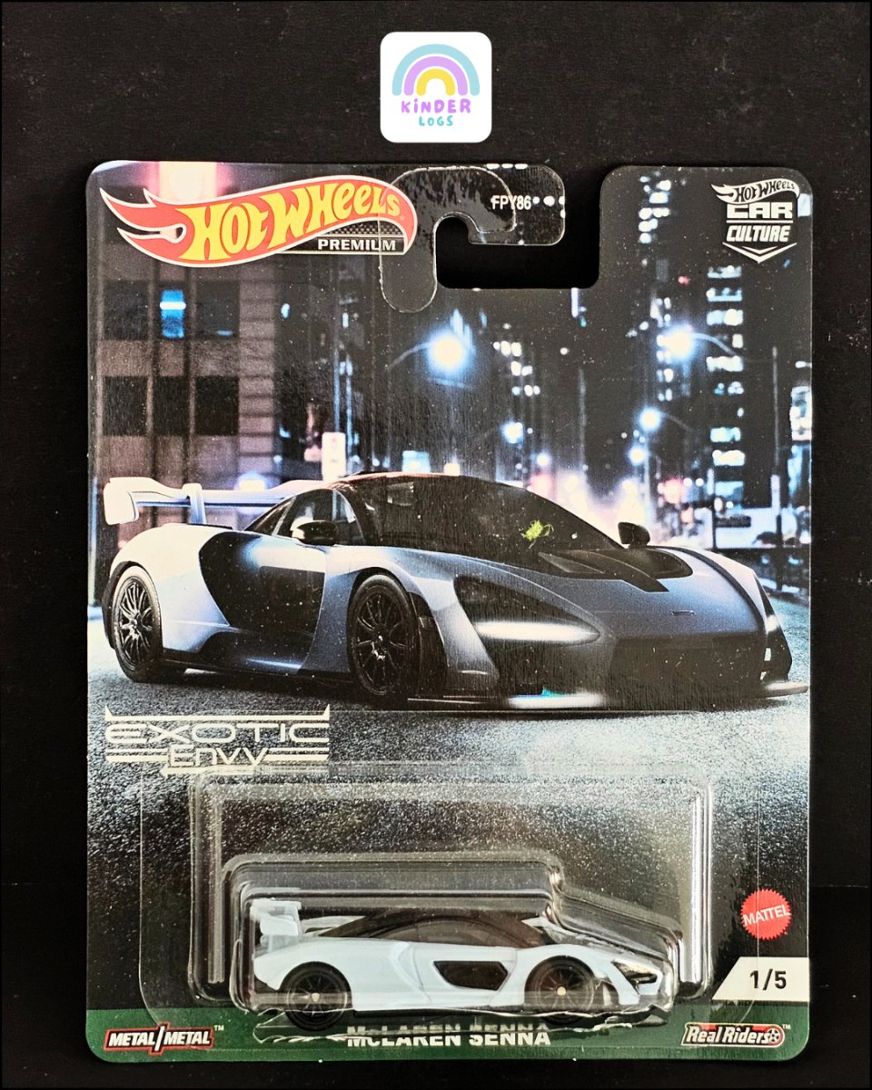 Premium Hot Wheels McLaren Senna (Blister Broken) - Kinder Logs