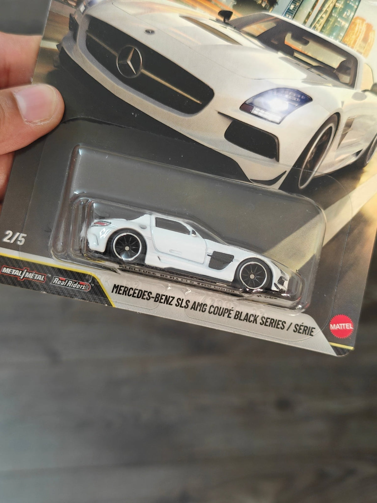 Premium Hot Wheels Mercedes-Benz SLS AMG Coupe Black Series (Imported) - Kinder Logs