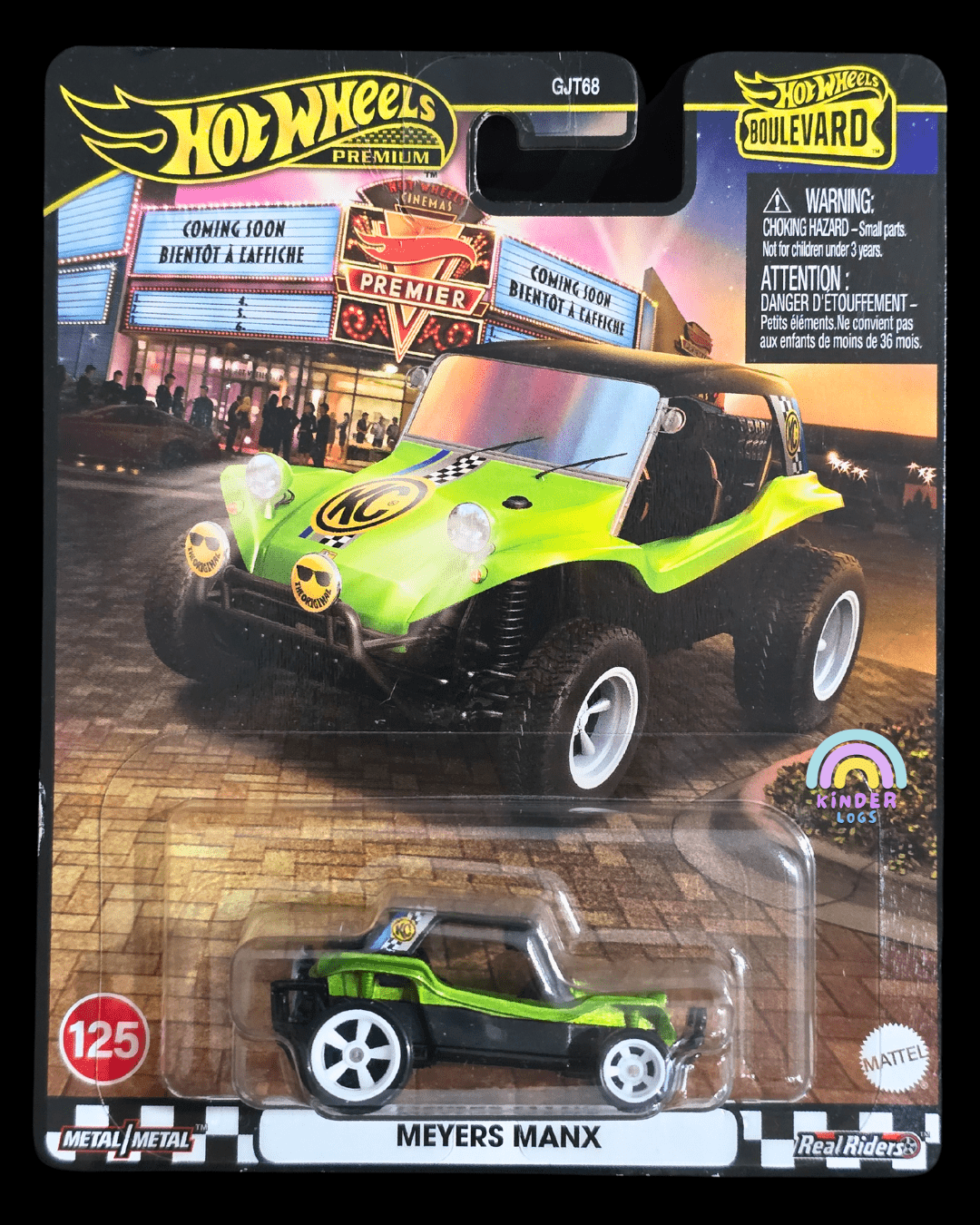 Premium Hot Wheels Meyers Manx - Boulevard 125 (Imported) - Kinder Logs