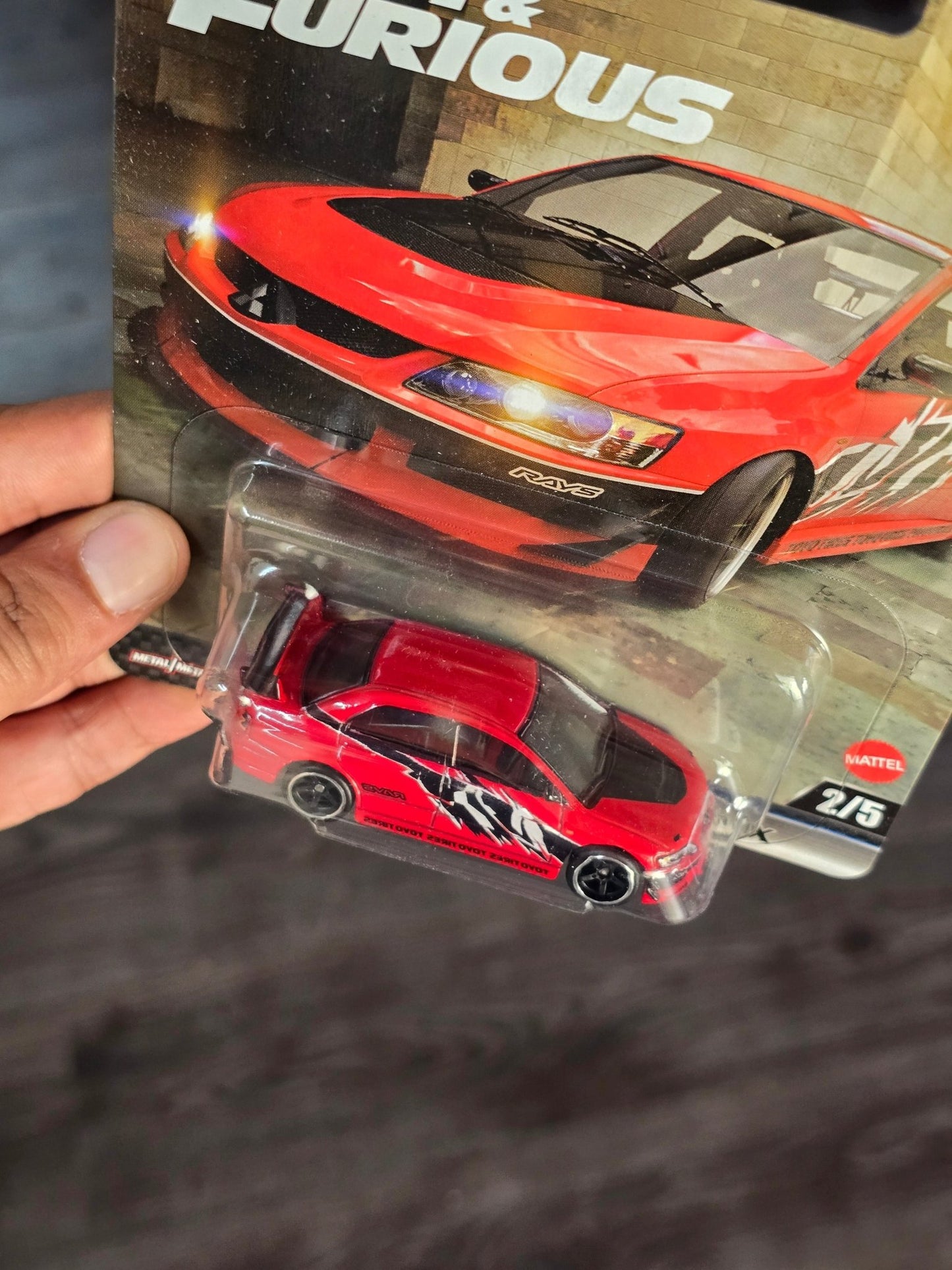 Premium Hot Wheels Mitsubishi Lancer Evolution IX - Fast & Furious (Imported) - Kinder Logs