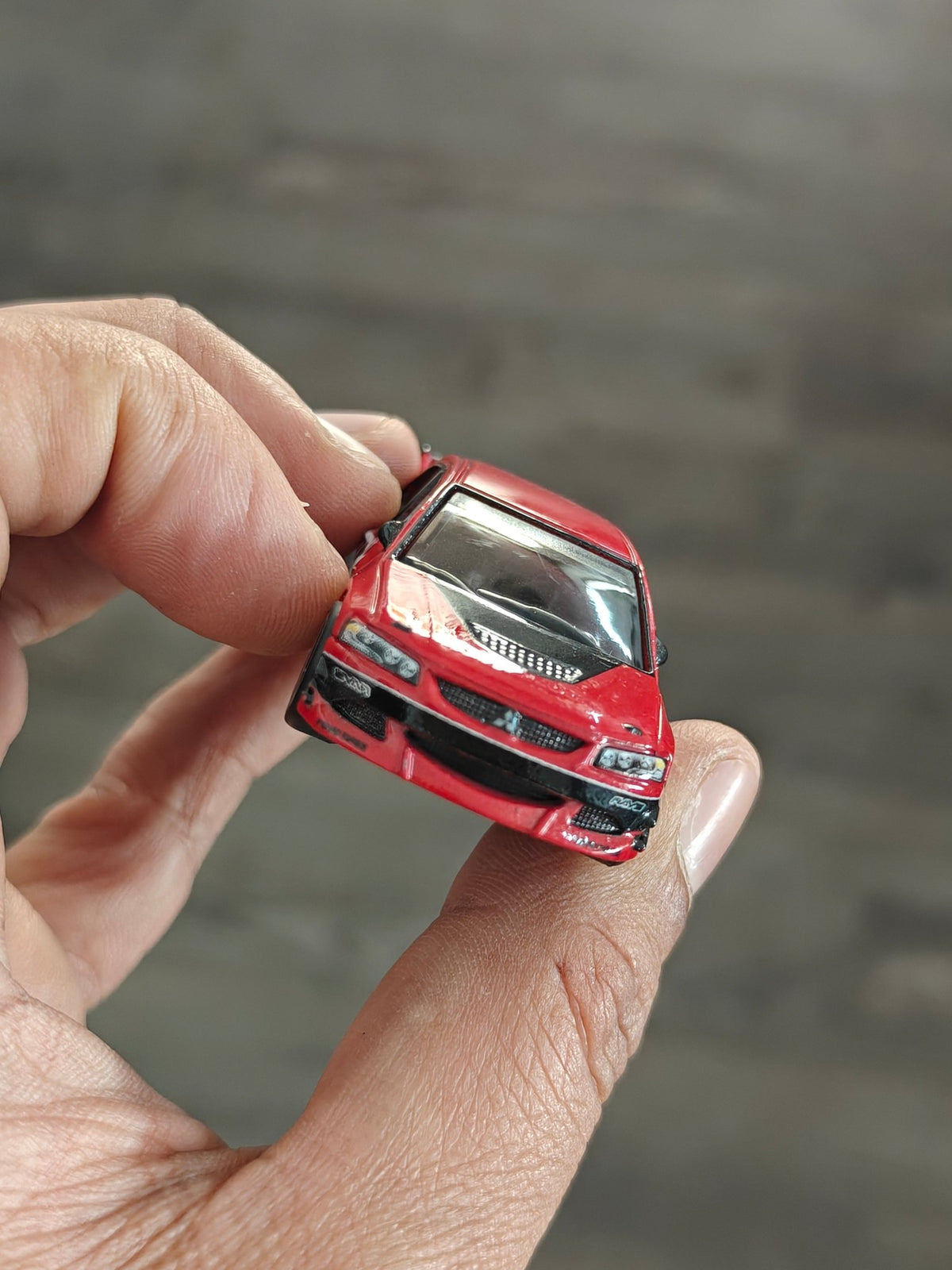 Premium Hot Wheels Mitsubishi Lancer Evolution IX - Red (Uncarded - New) - Kinder Logs
