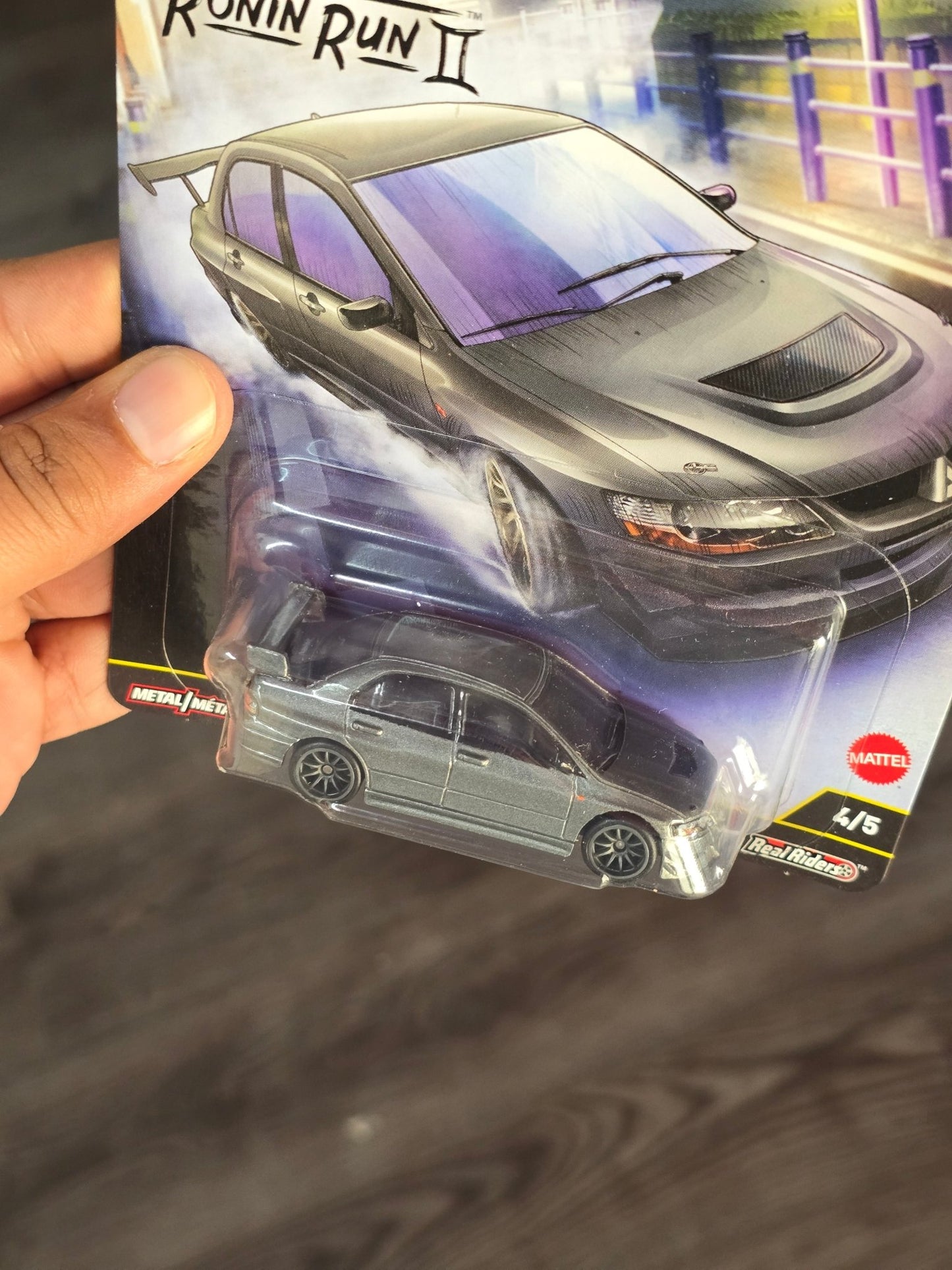 Premium Hot Wheels Mitsubishi Lancer Evolution IX - Ronin Run II (Imported) - Kinder Logs