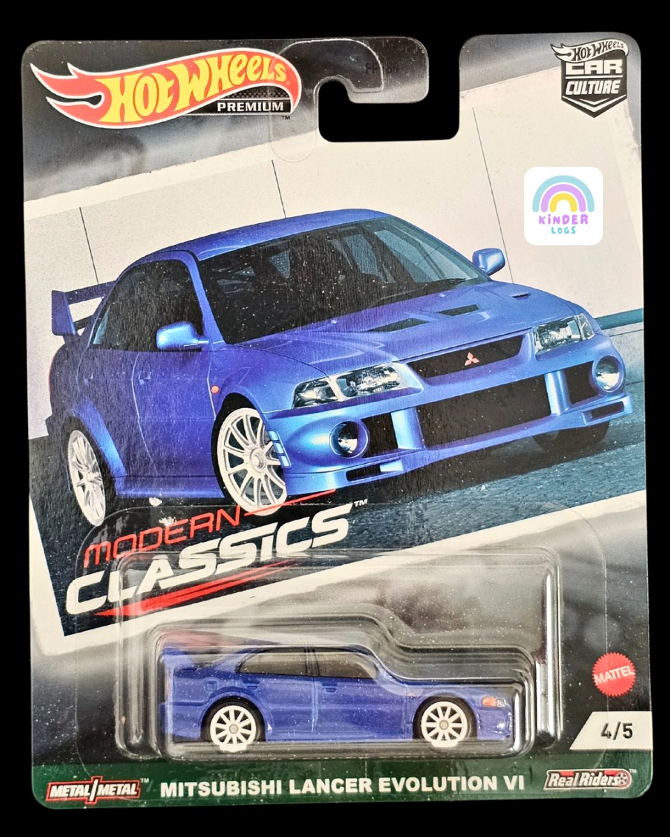 Premium Hot Wheels Mitsubishi Lancer Evolution VI - Kinder Logs
