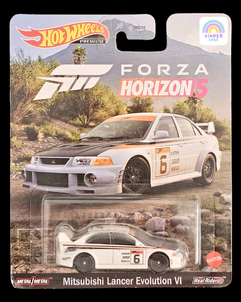 Premium Hot Wheels Mitsubishi Lancer Evolution VI - Forza Horizon 5 - Kinder Logs