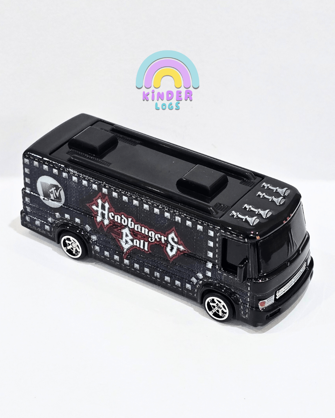 Premium Hot Wheels MTV Headbangers Ball Tour Bus (Uncarded) - Kinder Logs
