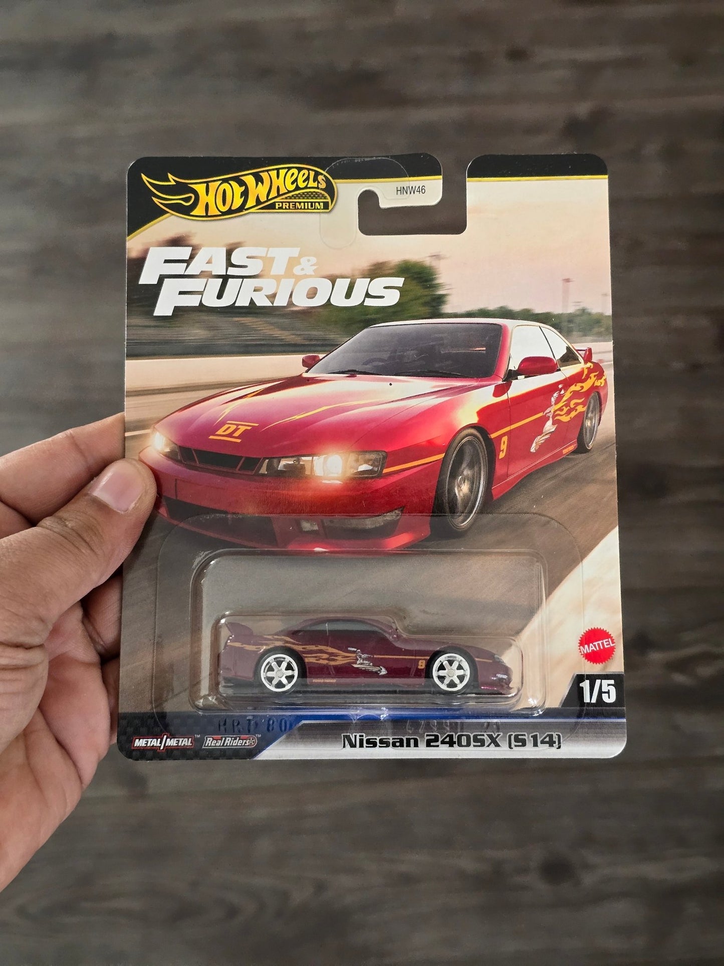 Premium Hot Wheels Nissan 240SX (S14) - The Fast And The Furious - Kinder Logs